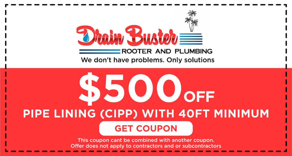 Drain Buster Pipe lining Coupon