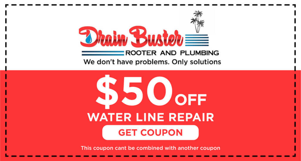 Drain Buster Water Line Repair Coupon