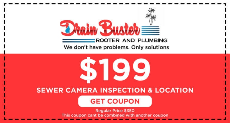 Drain Buster Sewer Camera Inspection Coupon