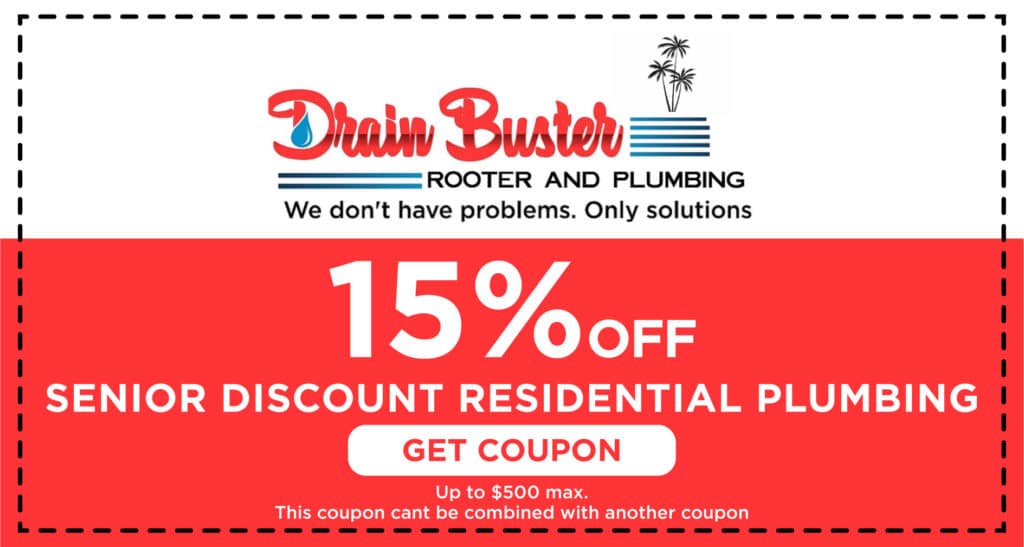 Drain Buster Senior Discount Coupon